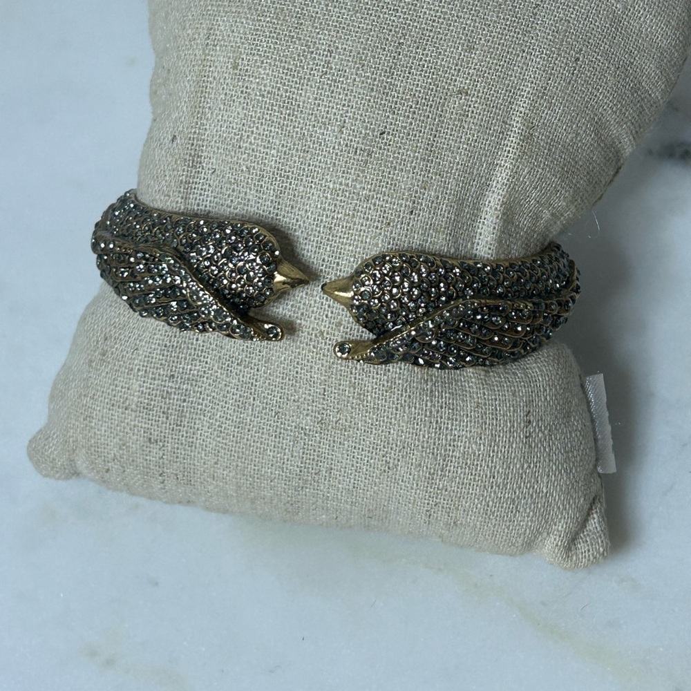 Stella & Dot Hinged Bangle - “Lark Bird Bangle” - like new/display only